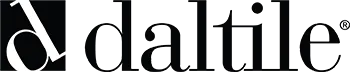 DAL Tile text logo in black with stylized letters and a small dot symbol.