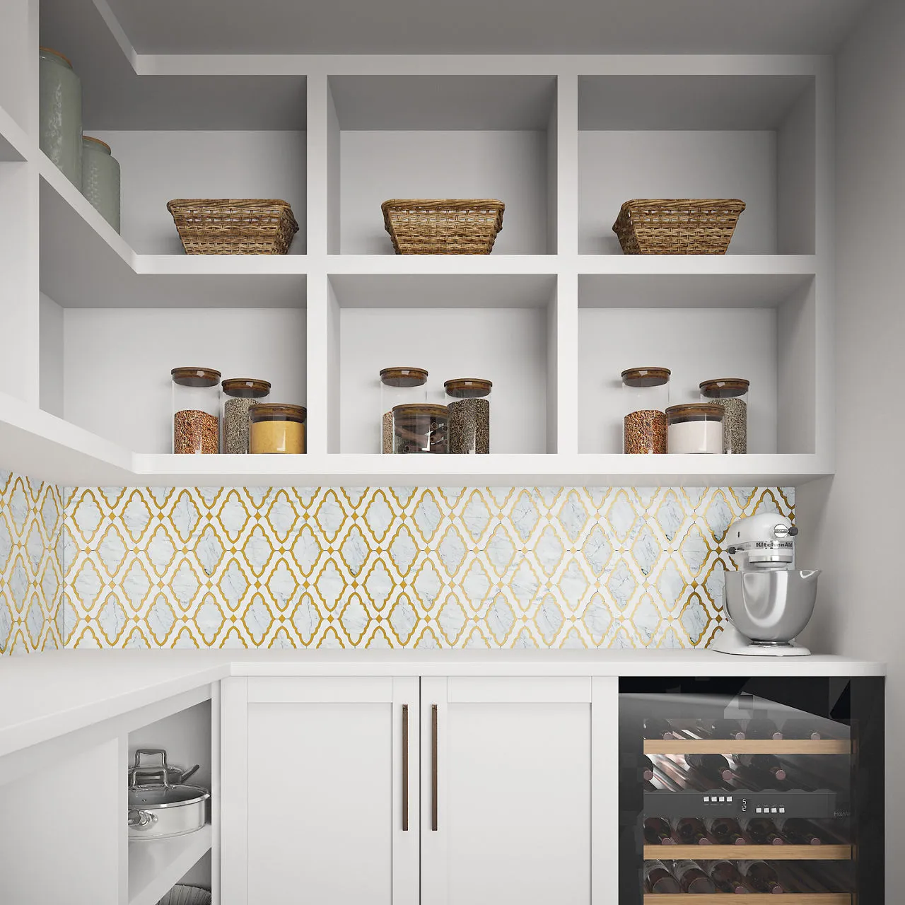 Decorative stone-look tile
